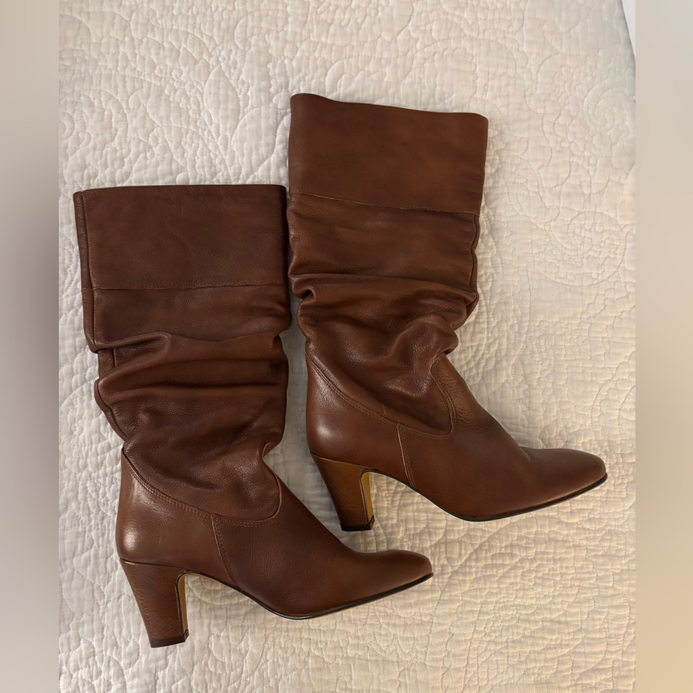 Aldo Chestnut Heeled Boots - Picture 2 of 6